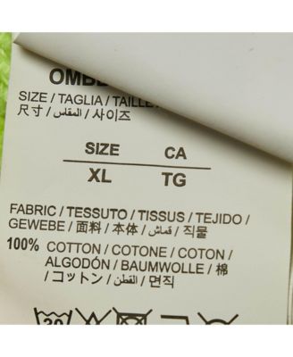 Men's Neon Green Tape Embroidered Cotton Hoodie