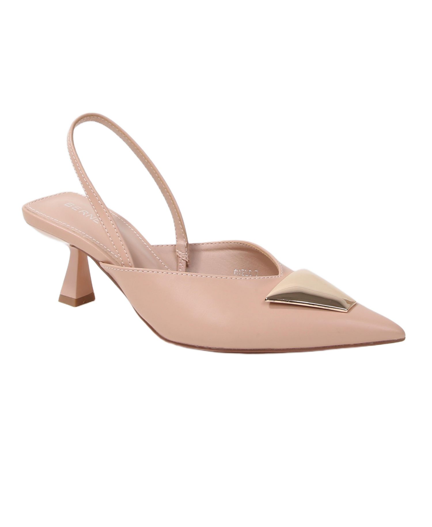 Women's Cielo Slingback Pumps with Gold-ToneTrapezoid Accent