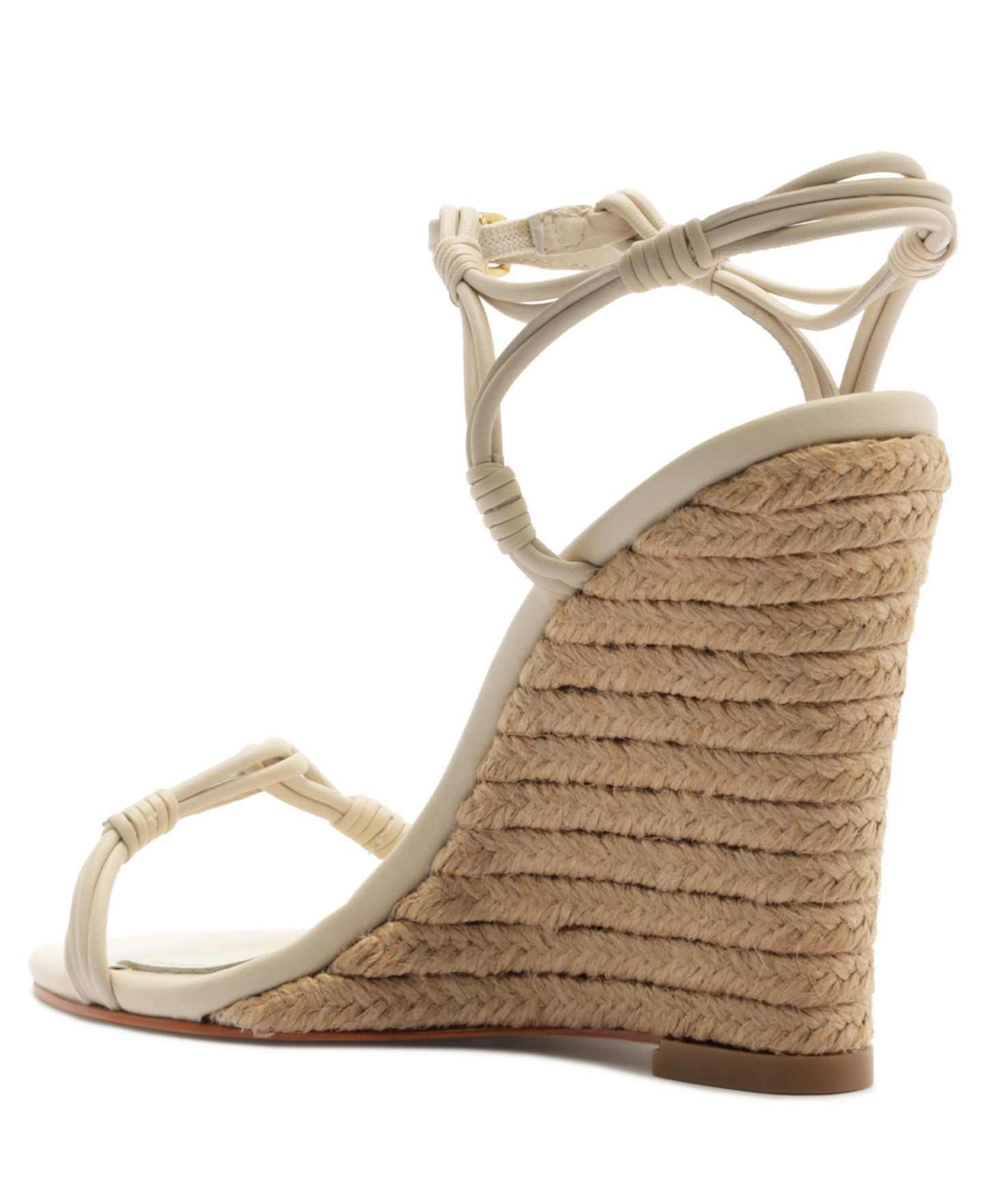 Женские сандалии Schutz Nara Round Toe Wedge, цвет: Белый — фото 6
