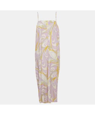 Women's Purple Swirling Print Jumpsuit