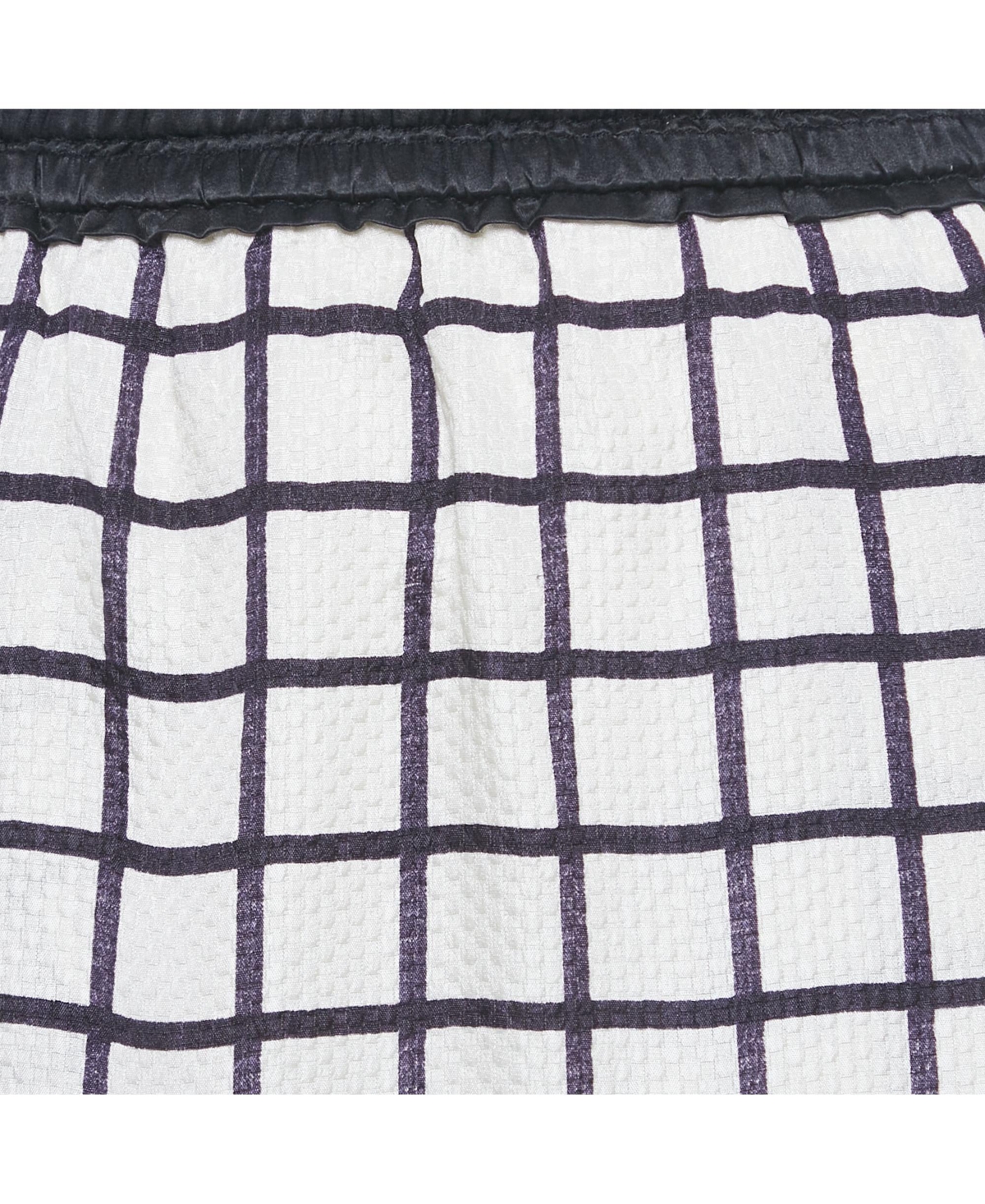 Pre-Owned Isabel Marant Women's Etoile White Windowpane Silk Skirt