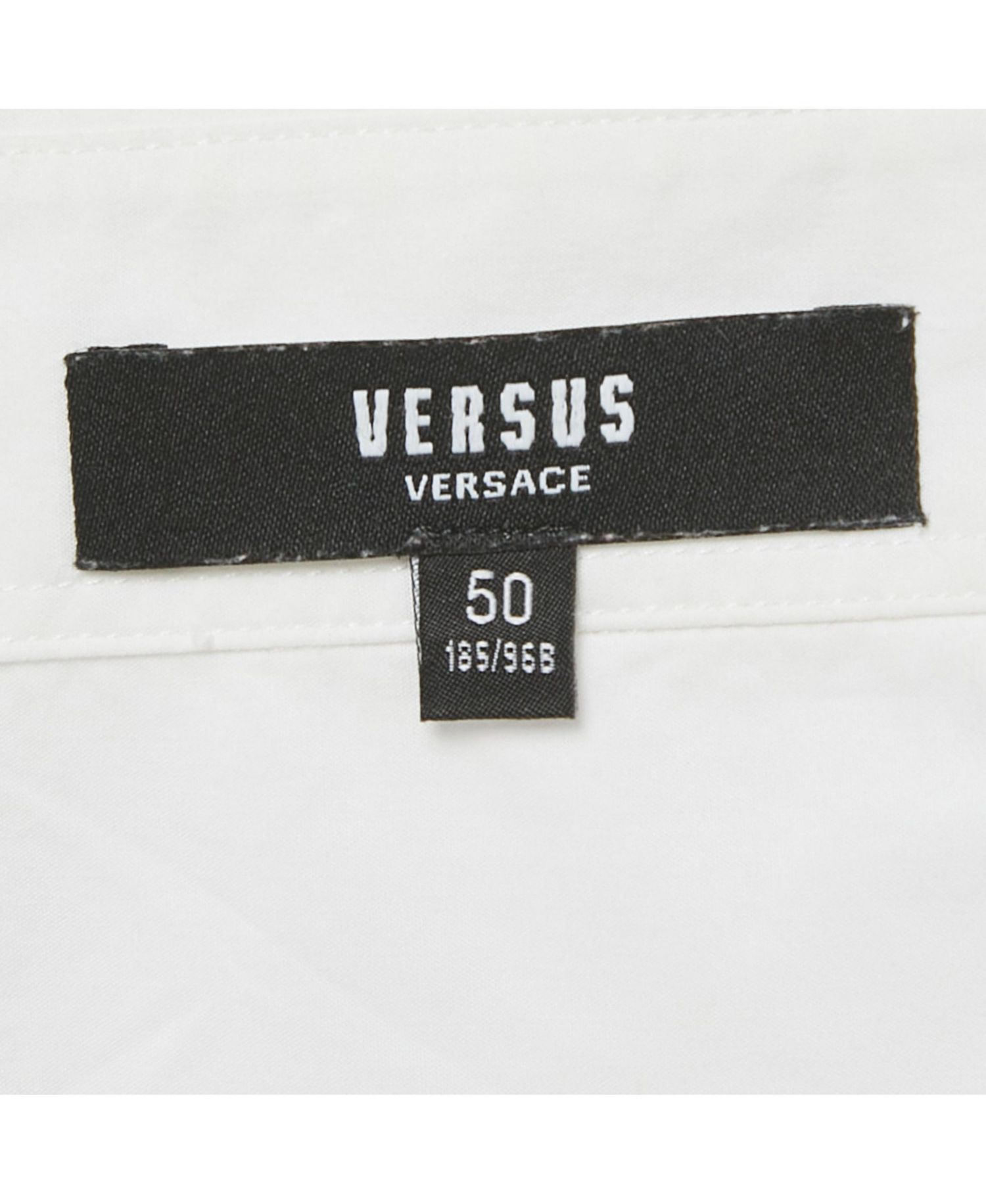 Men's White Cotton Logo Printed Shirt