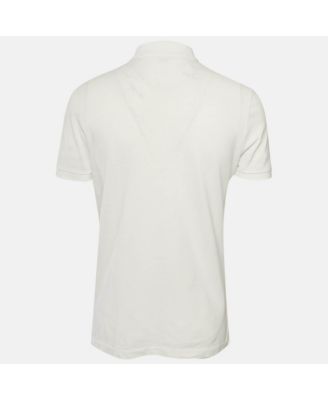 Men's Brit White Pique Logo Detail Polo T-Shirt
