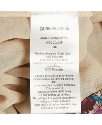 Women's Purple Floral Printed Chiffon Embellished Detail Midi Skirt