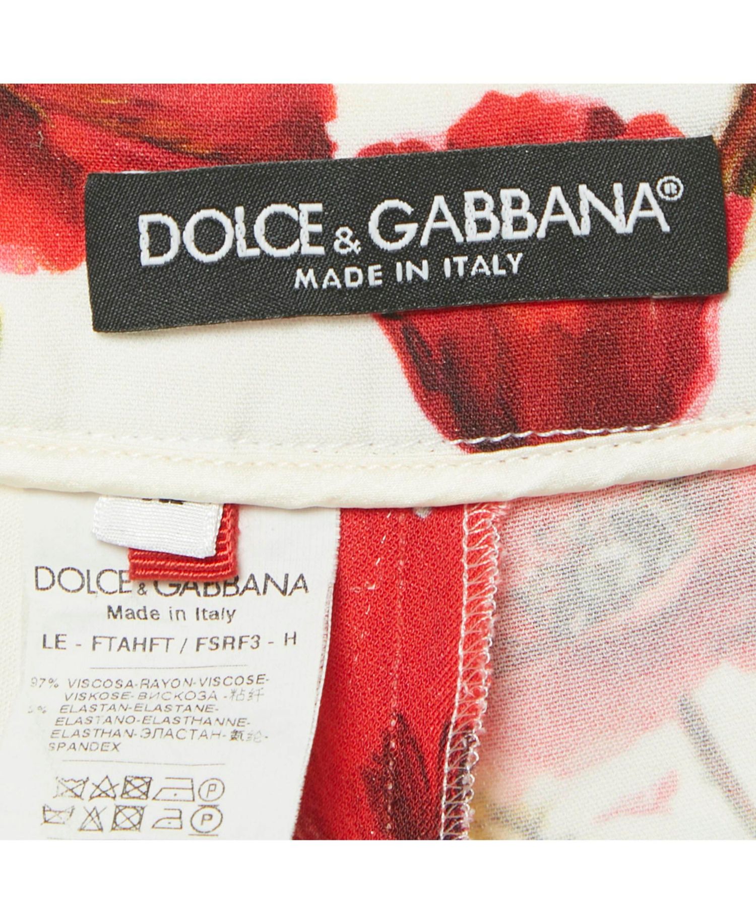Women's White Floral Print Crepe Trousers