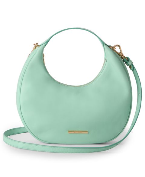 Женская сумка Brahmin Mindy Austral Small Crescent Crossbody, цвет: Мятный