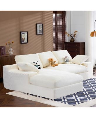 Corduroy Compressed Sofa: Soft, Skin-Friendly, Easy to Move