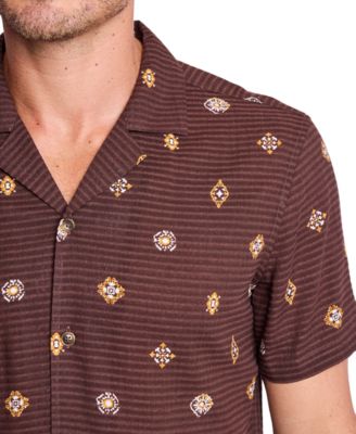 Men's Camp Collar Printed Shirt