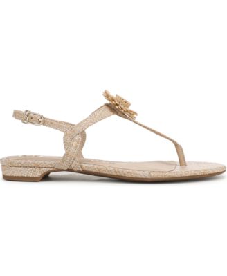 Women's Hilda T Strap Floral Flat Sandals