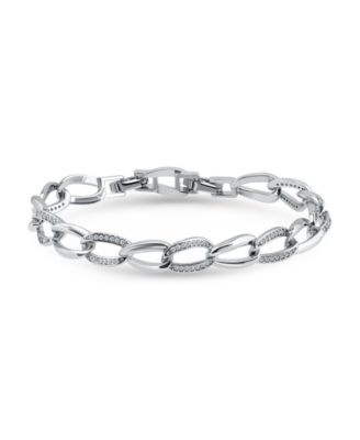 3/8 ct. t.w Cubic Zirconia Pave Open Link Bracelet