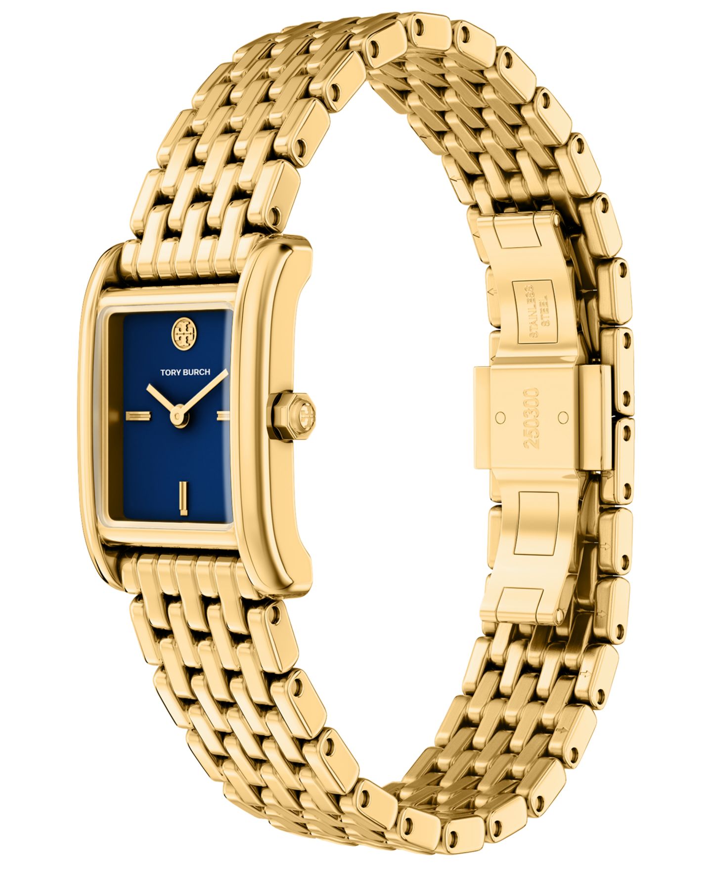 Женские часы Tory Burch The Eleanor Small Quartz Two-Hand Gold Stainless Steel Watch, 22mm — фото 6