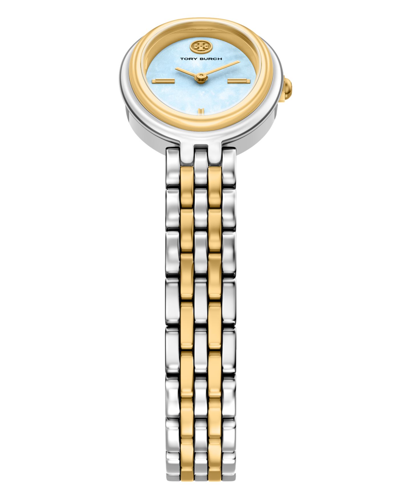 Женские часы Tory Burch The Oval Quartz Two-Hand Two-Tone Stainless-Steel Watch, 22mm — фото 5
