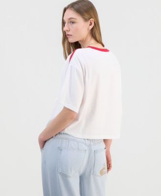 Juniors' Team Hello Kitty Soccer Jersey Graphic T-Shirt