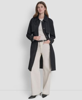 Women's Top Collar Utility Raincoat