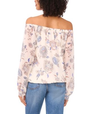Women's Off-The-Shoulder Long-Sleeve Blouse