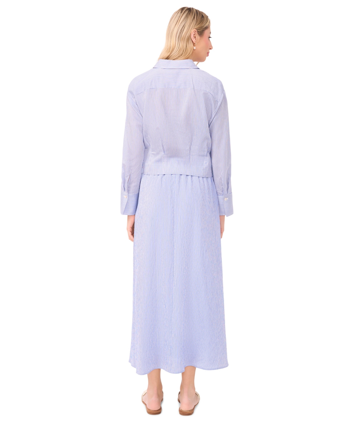 Vince Camuto Women's Elastic Waist Flowy Maxi Skirt