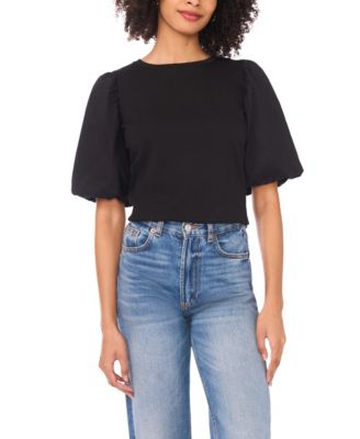 Women's Crewneck Short-Sleeve Knit Top