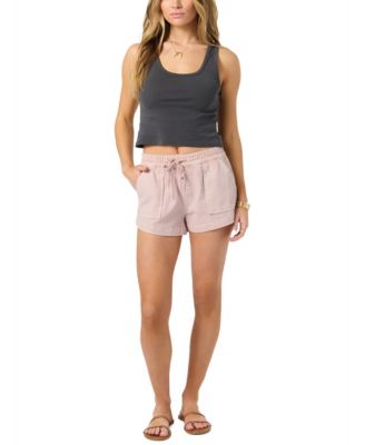 Juniors' Relaxed Woven Pull-On Shorts