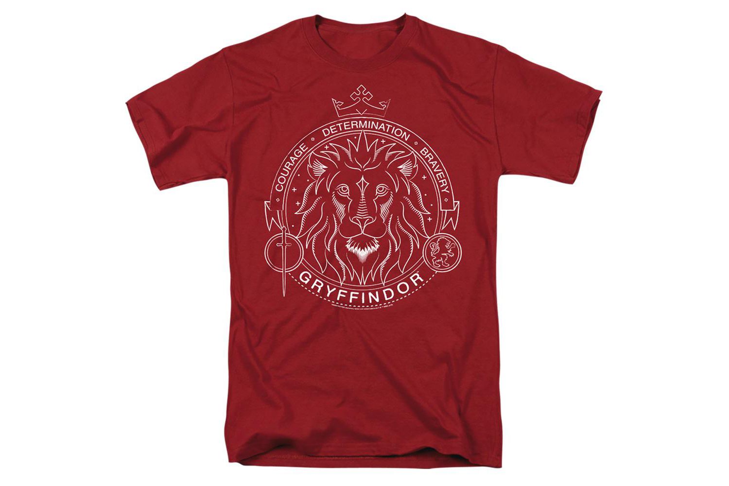 Big & Tall Gryffindor Line Art Badge T Shirt