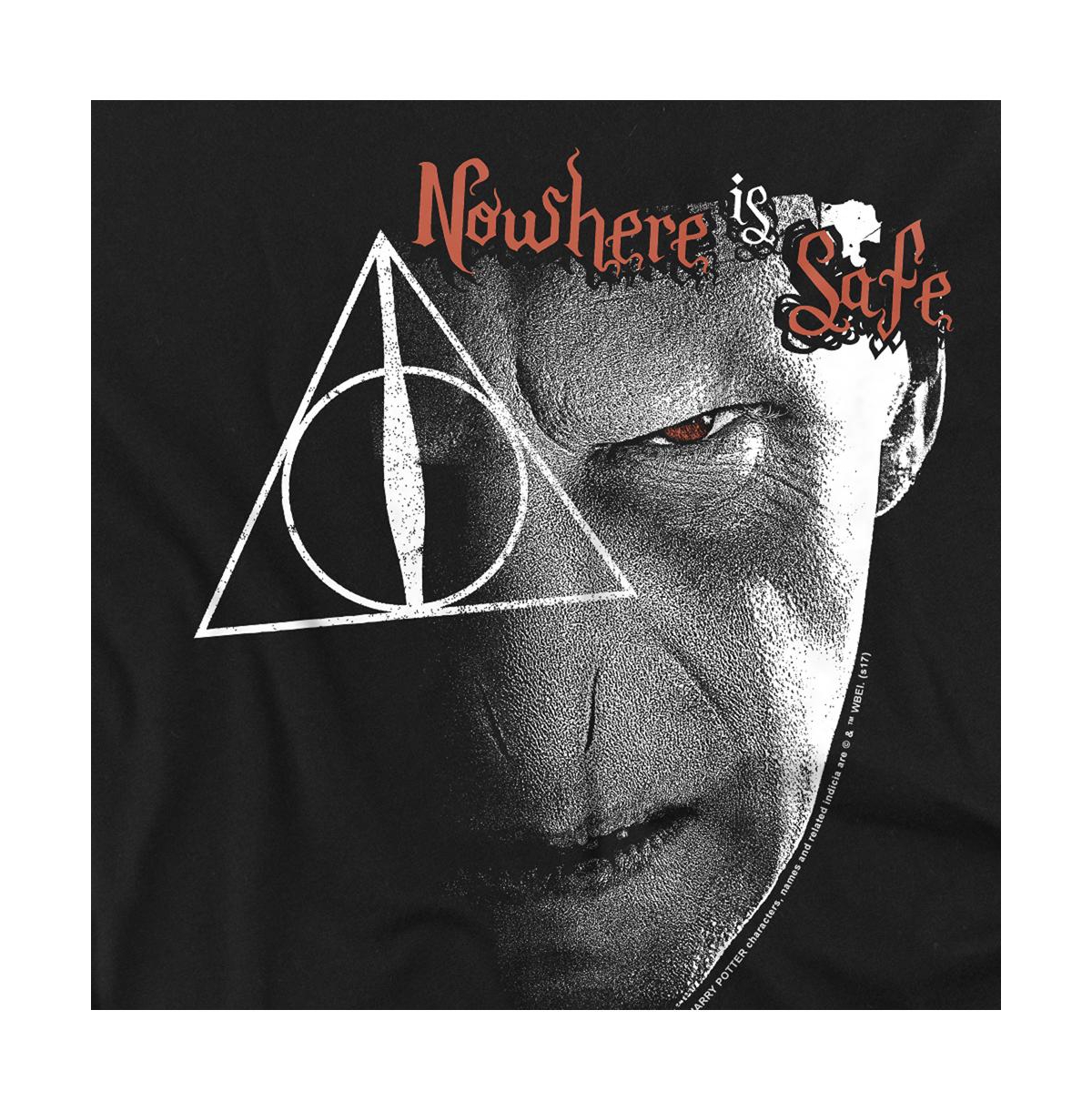 Harry Potter Mens Nowhere Is Safe Short Sleeve Adult Tee / T-Shirt