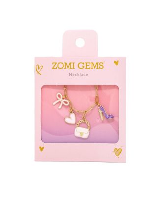 Girls Fashion Multi Charm Necklace