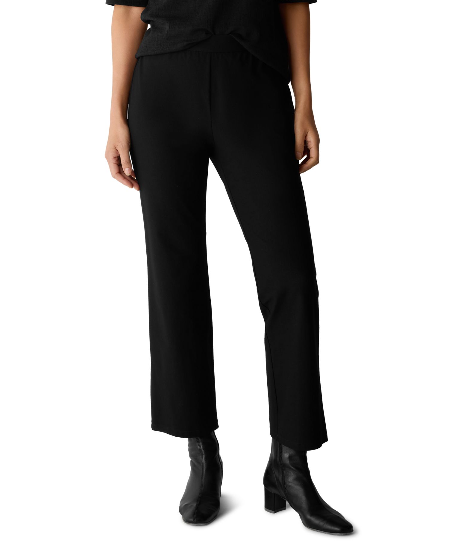 Women's Textured Knit Ankle Kick Pants