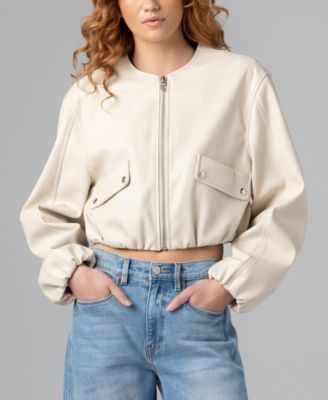Women’s Collarless Bomber Jacket