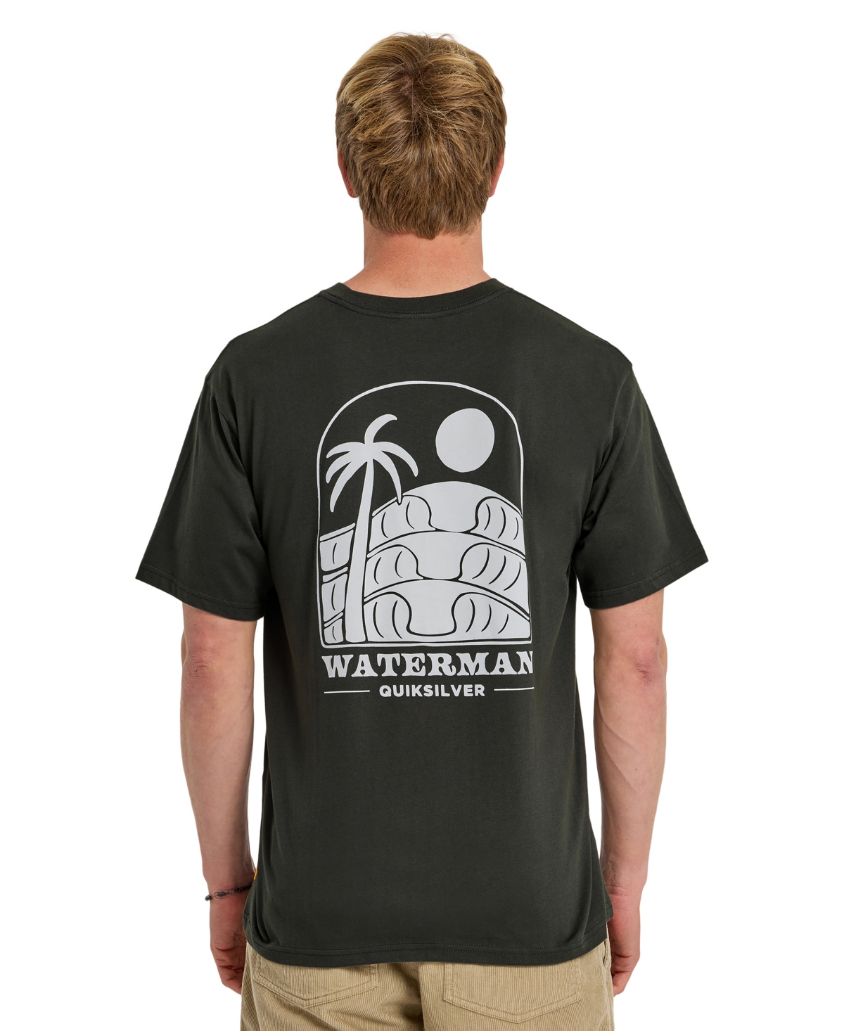 Quiksilver Waterman Men's Out The Back Crewneck T-Shirt