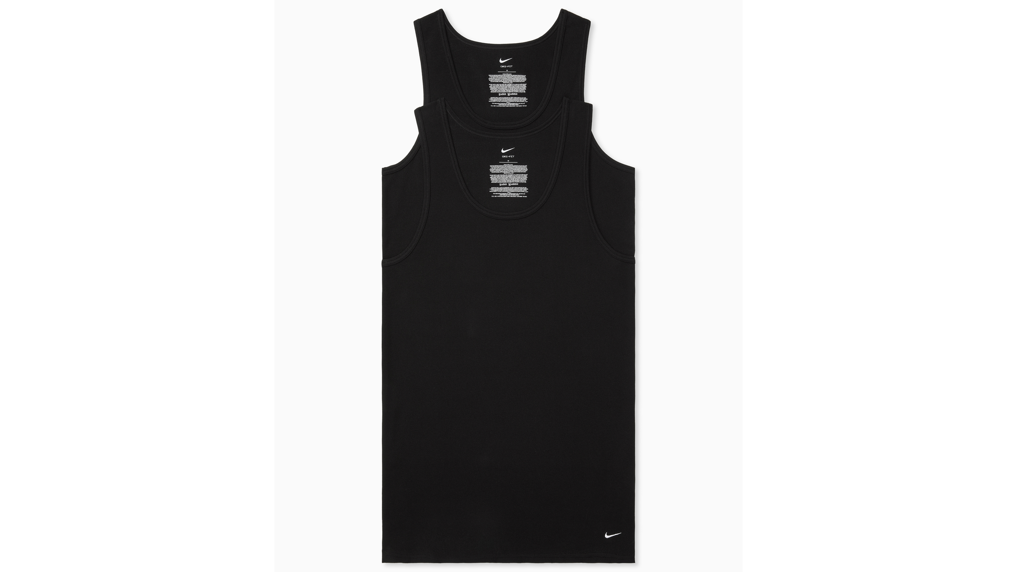 Nike Men's Essential Stretch Ribbed Tank Undershirts, 2-Pack