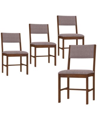 Dining Chairs Set of 4, Linen Upholste Kitchen Chairs,