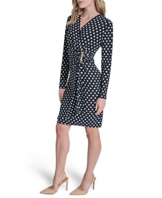 Women's Long-Sleeve Knee Length Dress