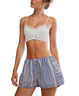 Women's Home By Eight Button-Front Boxer Shorts