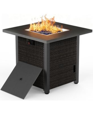 28 Inch Propane Fire Pit, 50, 000 BTU Steel Gas Fire Pits