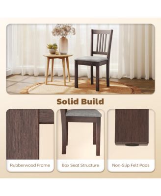 Dining Chairs Set of 2, Linen Upholste Kitchen Chairs,