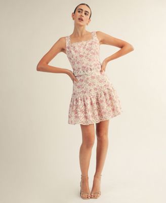 Women's Ruffle Hem Mini Dress