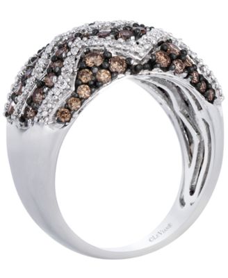 Chocolate Diamond (1.04 ct. t.w.) & Vanilla Diamond (0.32 ct. t.w.) Ring in 14k Vanilla Gold
