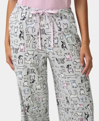 Women's Cotton Printed Mid-Rise Pants