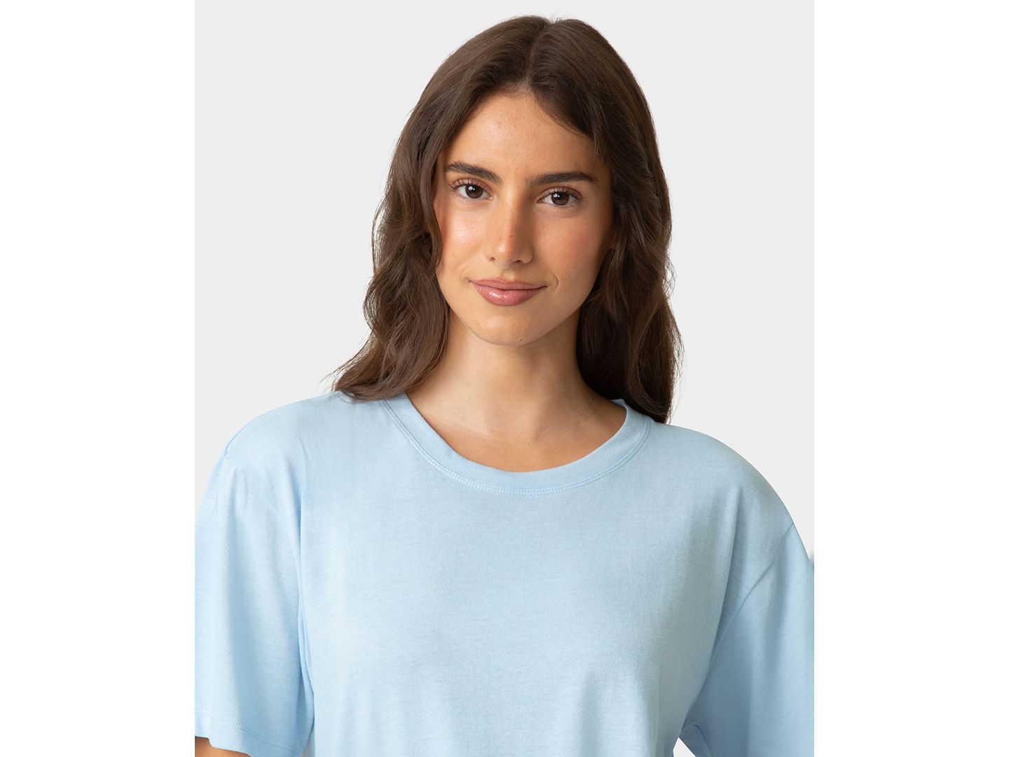 Женская футболка Hue Cotton Short-Sleeve Boxy Sleep T-Shirt, цвет: Синий морозный — фото 4