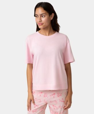 Women's Cotton Short-Sleeve Boxy Sleep T-Shirt