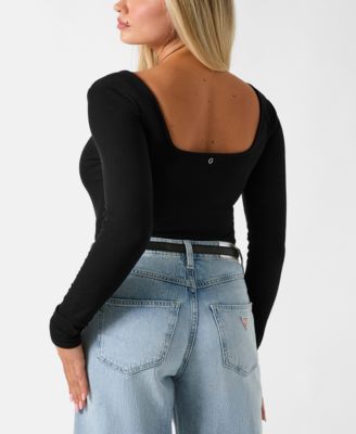 Women’s Chrystle Long-Sleeve Square Neck Top