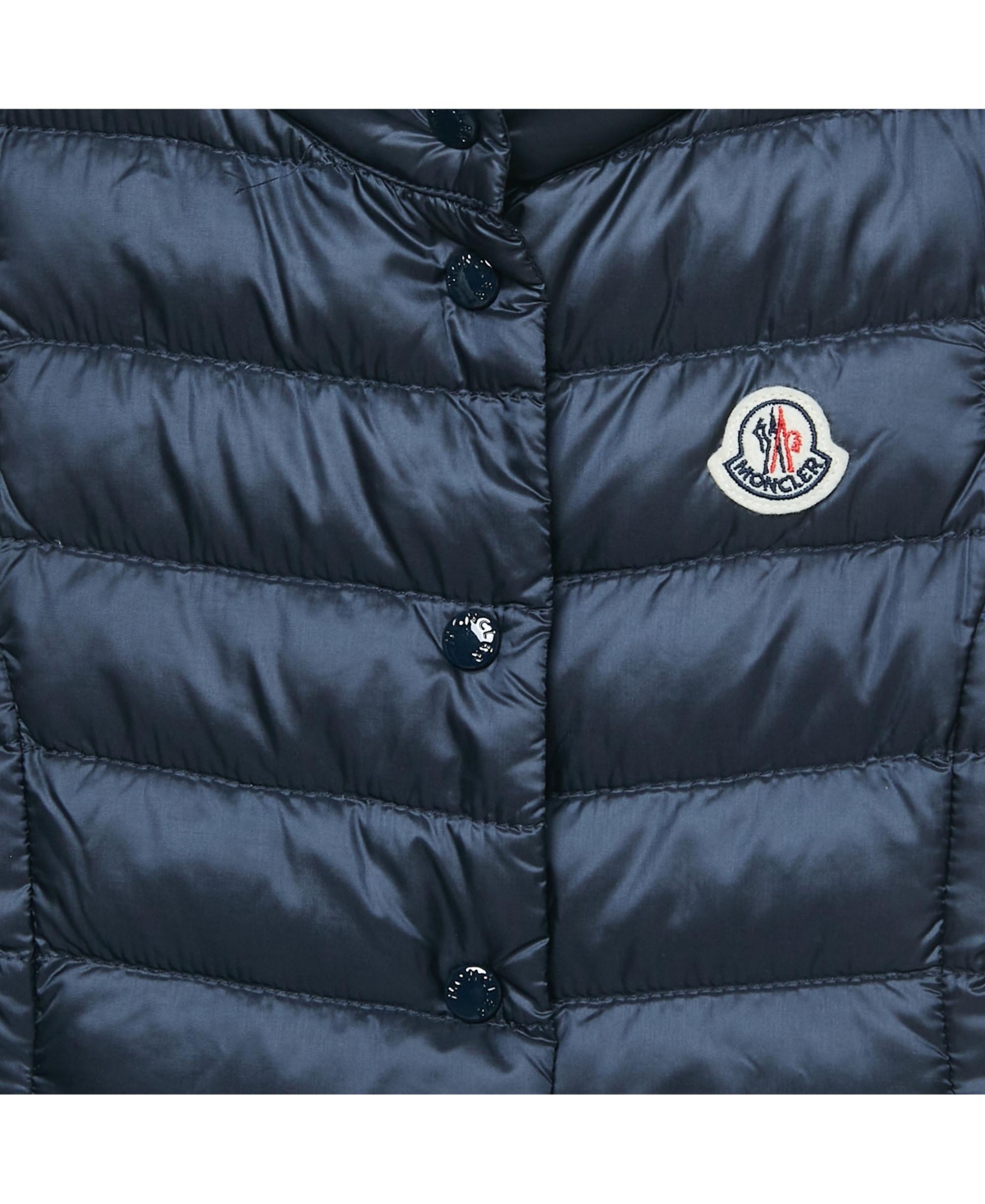 Pre-Owned Moncler Women's Navy Blue Nylon New Amaury Packable Down