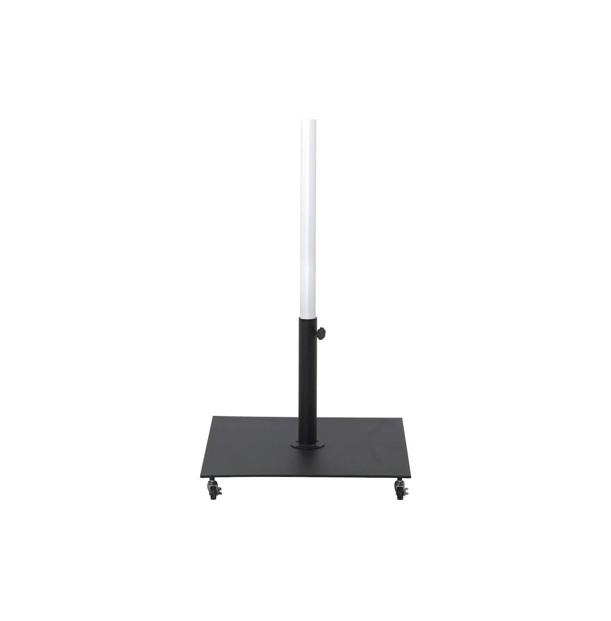 Meridian Furniture Amalfi Navy With Cream Piping / Matte Metal Patio Umbrella with Base Sets