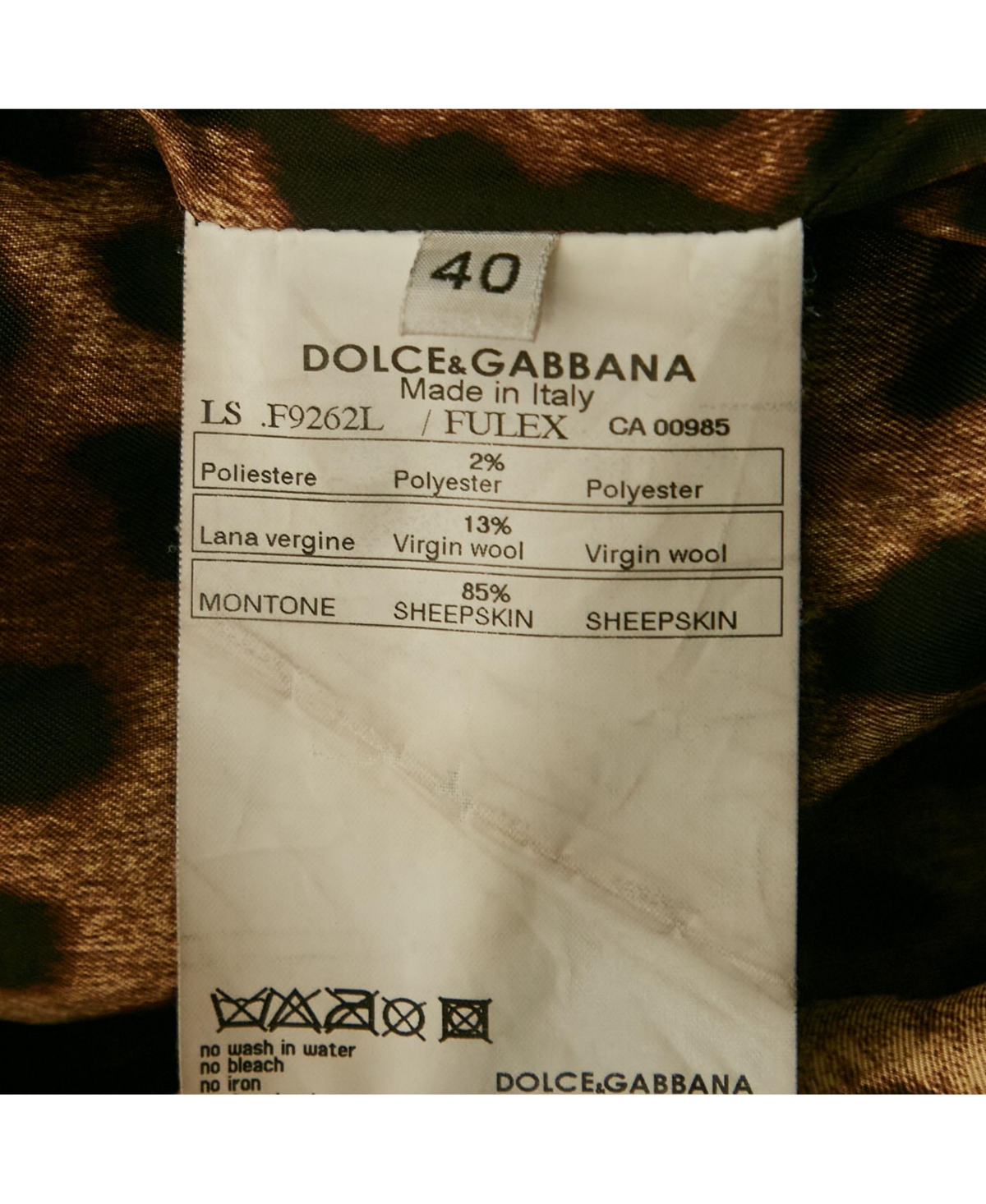 Pre-Owned Dolce & Gabbana Women's Black Leather Biker Jacket