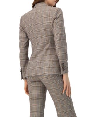 Women's Double-Breasted Prince of Wales Blazer