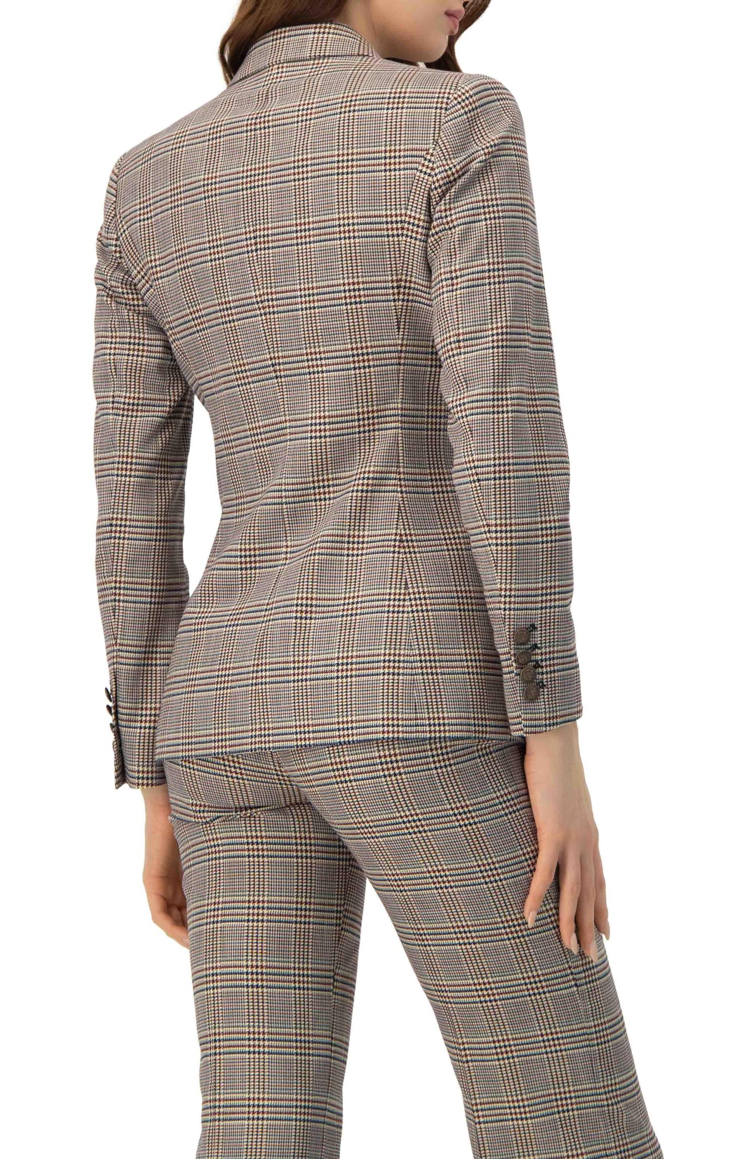 Women's Double-Breasted Prince of Wales Blazer