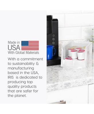 USA 8 Pack Medium Storage Basket, Stackable Open Front Organizer Bin for Pantry, Clear