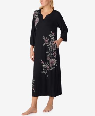 Women's Printed Long-Sleeve Sleep Gown