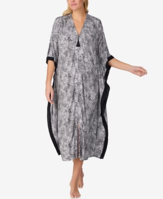 Women's Zip-Front Printed Caftan