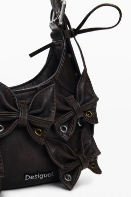 Women's Small bag with butterfly appliques