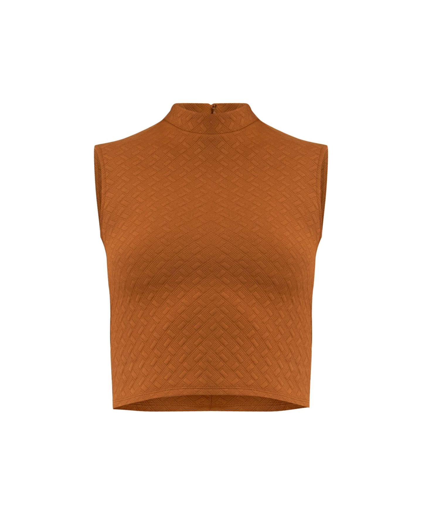 Женский топ Ivonne Knit Sleeveless Crop, цвет: Коричневый — фото 6